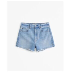 Abercrombie and Fitch High Rise Mom Shorts Size 30/10 Light Medium Wash